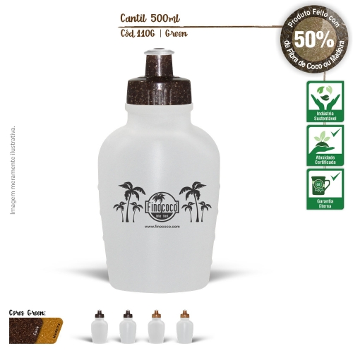 Copos personalizado, Canecas personalizada, Long drink personalizado - Squeeze Ecológico 500ml Resistente e Flexível com Bico de PVC Cristal